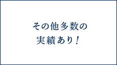 その他多数の実績あり！